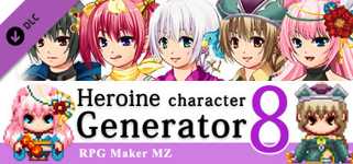 RPG Maker MZ - Heroine Character Generator 8 for MZ cover image