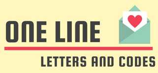 One Line: Letters and Codes background image