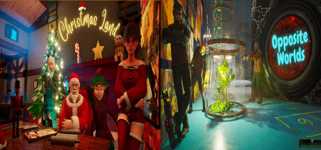 Christmas Land: Opposite Worlds background image
