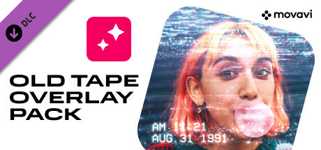 Movavi Video Editor 2023 - Old Tape Overlay Pack cover image