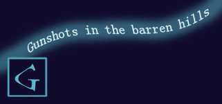 Gunshots in the barren hills background image